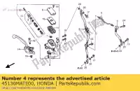 45130MATE00, Honda, tubo, giunto principale del freno honda cbr 1100 1999 2000 2001 2002 2003 2004 2005 2006 2007 2008, Nuovo