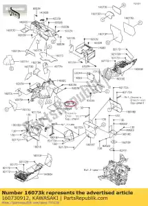 kawasaki 160730912 01 isolator,fr zitting,rr - Onderkant