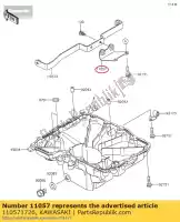 110571726, Kawasaki, 01 beugel, lwr motorkap, fr, oliepan kawasaki  1000 2019 2020 2021, Nieuw