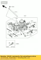 161630166, Kawasaki, Throttle-assy, ??ttk38 kle650caf kawasaki er-6n kle klz 650 1000 2006 2007 2008 2009 2010 2011 2012 2013 2014, Novo