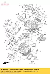 Here you can order the cylinder head assy from Yamaha, with part number 5S7111010000: