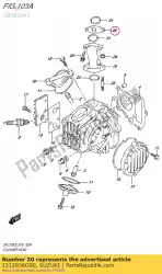 isolator, carbu van Suzuki, met onderdeel nummer 1312936G00, bestel je hier online: