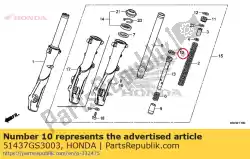 Tutaj możesz zamówić pier? Cie?, t? Ok od Honda , z numerem części 51437GS3003: