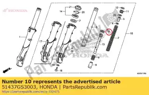 Honda 51437GS3003 pier?cie?, t?ok - Dół