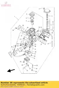 yamaha 5UH141030000 throttle screw set - Bottom side