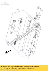 Here you can order the tube,inner from Suzuki, with part number 5111010F70: