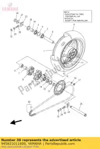 yamaha 945821011800 cadena (did50va8-118l) - Lado inferior