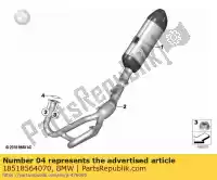 18518564070, BMW, joint pour collecteur d'échappement bmw  1250 2018 2019 2020 2021, Nouveau