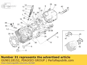 Piaggio Group GU90118152 sluitring 15.2x26x1 - Onderkant