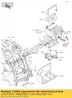 110540633, Kawasaki, wspornik, akumulator zx1400a6f kawasaki  zzr 1400 2006 2007 2008 2009 2010 2011 2012 2013 2014 2015 2016 2017 2018 2019 2020 2021, Nowy