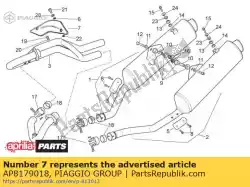 Aquí puede pedir protección al calor de Piaggio Group , con el número de pieza AP8179018: