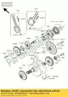 131071524, Kawasaki, arbre, équilibreur vn1600-a1 kawasaki vn 1500 1600 1996 1997 1998 1999 2000 2001 2002 2003 2004 2005 2006 2007, Nouveau