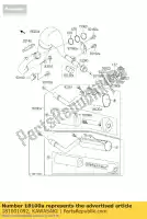 181001092, Kawasaki, body-assy-muffler kawasaki kx  a kx65 65 , Novo