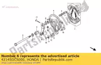 43145GC5000, Honda, indicator, rr. brake honda fwd (d) nsr rf (d) s (f) netherlands s (p) netherlands / bel sd (f) germany 50 80 1983 1985 1989 1993 1994, New