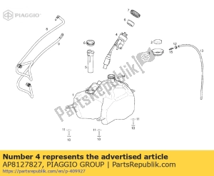 aprilia AP8127827 bomba de combustible - Lado inferior