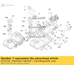 Ici, vous pouvez commander le vis à six pans creux m4x30 auprès de Piaggio Group , avec le numéro de pièce 655539: