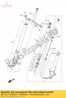 B67231700000, Yamaha, cylinder cylindra, przedni widelec yamaha  mt 1000 2016 2017 2018 2019 2020 2021, Nowy