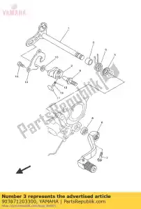 yamaha 903871203300 collar - Lado inferior