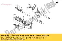 Aqui você pode pedir o garfo, l. Câmbio de marchas em Honda , com o número da peça 24213MAL600:
