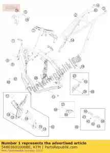 ktm 54803601000BE cadre anthrazit '548l3 - La partie au fond
