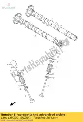 Tutaj możesz zamówić zawór, wlot od Suzuki , z numerem części 1291129G00: