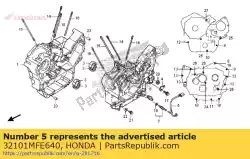 Aqui você pode pedir o sub arnês a em Honda , com o número da peça 32101MFE640: