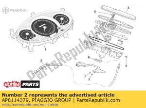 aprilia AP8114379 cable de cuentakilómetros - Lado inferior