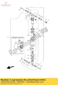 yamaha 1P822201G000 sub-conjunto amortecedor - Lado inferior