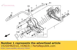 Aqui você pode pedir o bomba comp., água em Honda , com o número da peça 19200HN2010: