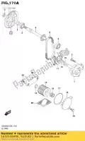 1632105H00, Suzuki, tandwiel, oliepomp i suzuki an burgman z za  a an400z an400aza an400zza an400 an400a 400 , Nieuw