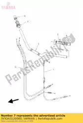 Ici, vous pouvez commander le câble, accélérateur 2 auprès de Yamaha , avec le numéro de pièce 5VX263120000: