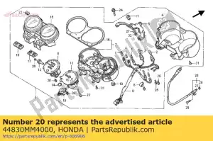 Honda 44830MM4000 kabel, snelheidsmeter - Onderkant