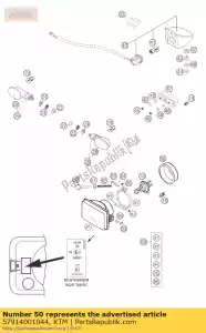 ktm 57914001044 cabeça luz mil. 04 - Lado inferior
