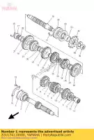 2GU174110000, Yamaha, As, hoofd yamaha yfz 350 2000 2001 2002 2003 2004 2005 2006 2007 2008 2009 2011, Nieuw