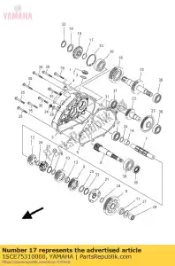 yamaha 1SCE75310000 shim, pinion - Bottom side
