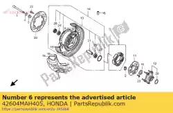 Qui puoi ordinare set di raggi, r. Rr. Interno da Honda , con numero parte 42604MAH405: