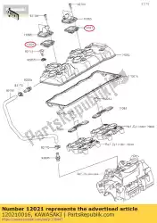 Qui puoi ordinare zy600p7f reed valvola-assy da Kawasaki , con numero parte 120210016: