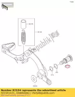 921541431, Kawasaki, ?ruba peda?u hamulca klx140bef kawasaki  klx kx 125 140 250 450 2005 2006 2007 2008 2009 2010 2011 2012 2013 2014 2015 2016 2017 2018 2019 2020 2021, Nowy