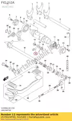 Here you can order the stopper,shift c from Suzuki, with part number 2535024F00: