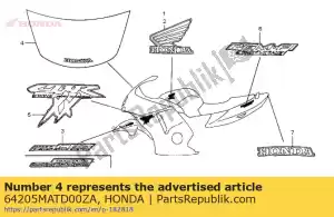 Honda 64205MATD00ZA streep, voorruit binnen - Onderkant