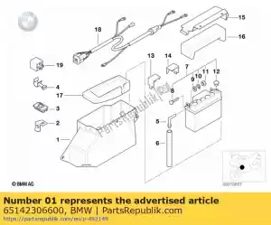 bmw 65142306600 bottom part of radio partition - Bottom side