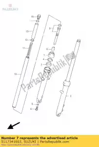 suzuki 5117341603 joint anti-poussière, pour aliments - La partie au fond