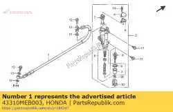 Here you can order the hose comp., rr. Brake from Honda, with part number 43310MEB003: