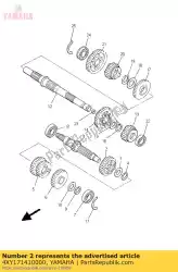 Qui puoi ordinare ingranaggio, 4 ° pignone da Yamaha , con numero parte 4XY171410000: