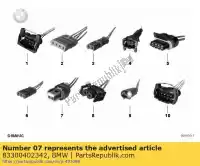 83300402342, BMW, reparatieplug, 2-polig bmw  c1  20 40 125 200 310 400 600 650 700 750 800 850 900 1000 1100 1150 1200 1250 1300 1600 1800 1992 1993 1994 1995 1996 1997 1998 1999 2000 2001 2002 2003 2004 2005 2006 2007 2008 2009 2010 2011 2012 2013 2014 2015 2016 2017 2018 2019 2020 2021, Nieuw