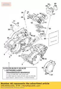 ktm 54630002200 tampa de ignição 95 - Lado inferior