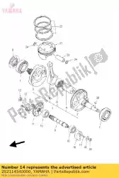 Tutaj możesz zamówić waga 1 od Yamaha , z numerem części 2S2114540000: