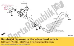 Aquí puede pedir tubo b, válvula de control de inyección de aire de Honda , con el número de pieza 18652MFND00: