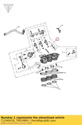 Here you can order the throttle body assy, 3 cyl from Triumph, with part number T1240478: