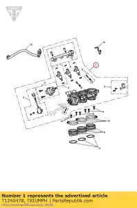 triumph T1240478 throttle body assy, 3 cyl - Bottom side